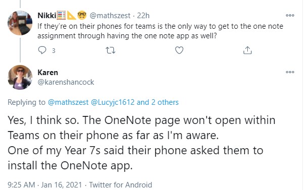 Teams and OneNote